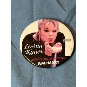Vintage Leann Rimes Abum Release Promotional Button Walmart